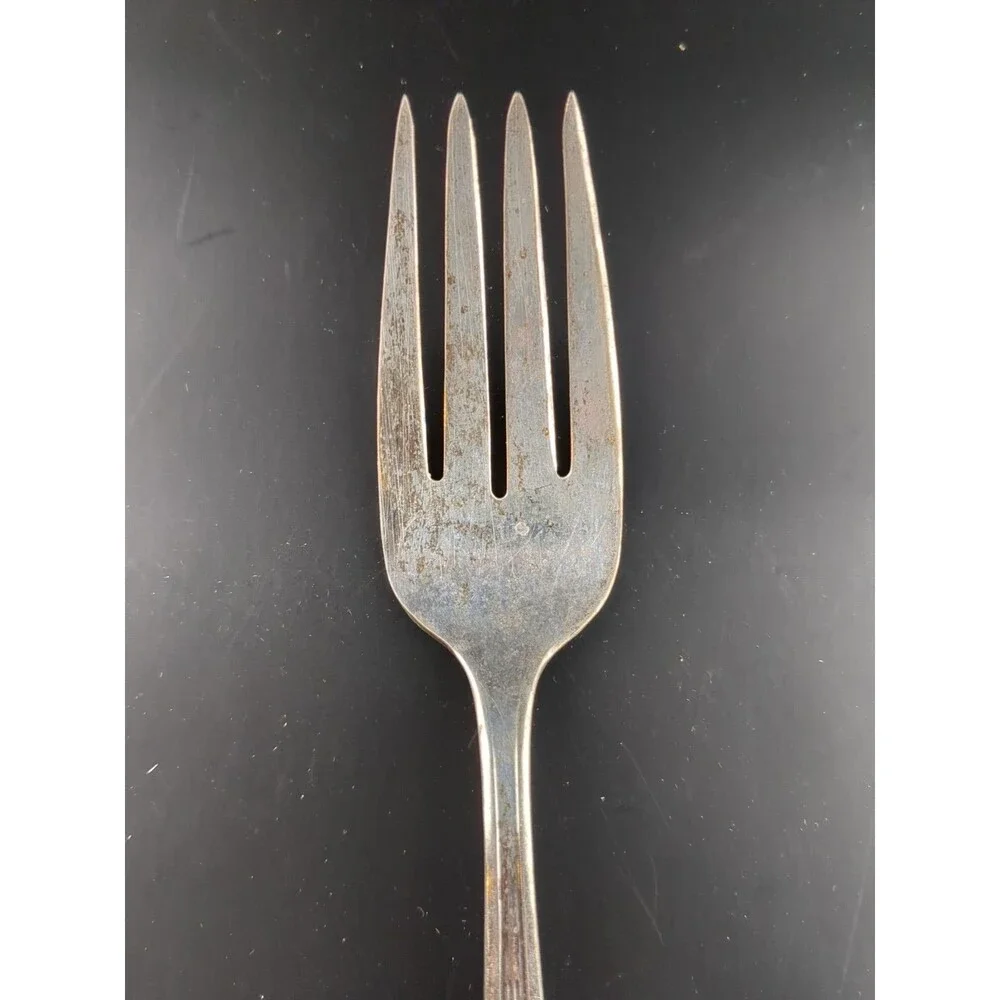 Vintage Monroe‎ Silver Co Silverplate Silver Plate Antique Serving Fork 8 3/8